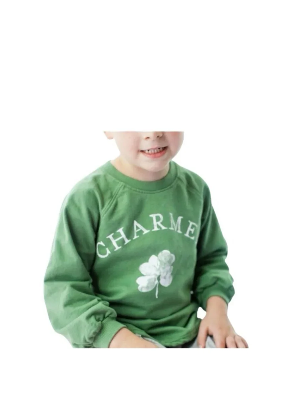 Burt’s Bees Charmed Green Organic Cotton Sweatshirt Size 4T St. Patrick’s Day